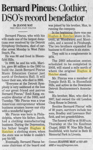 Hughes & Hatcher - Owner Passes Away May 2001 (newer photo)